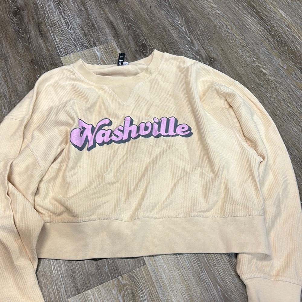Nashville cropped corded top (large)